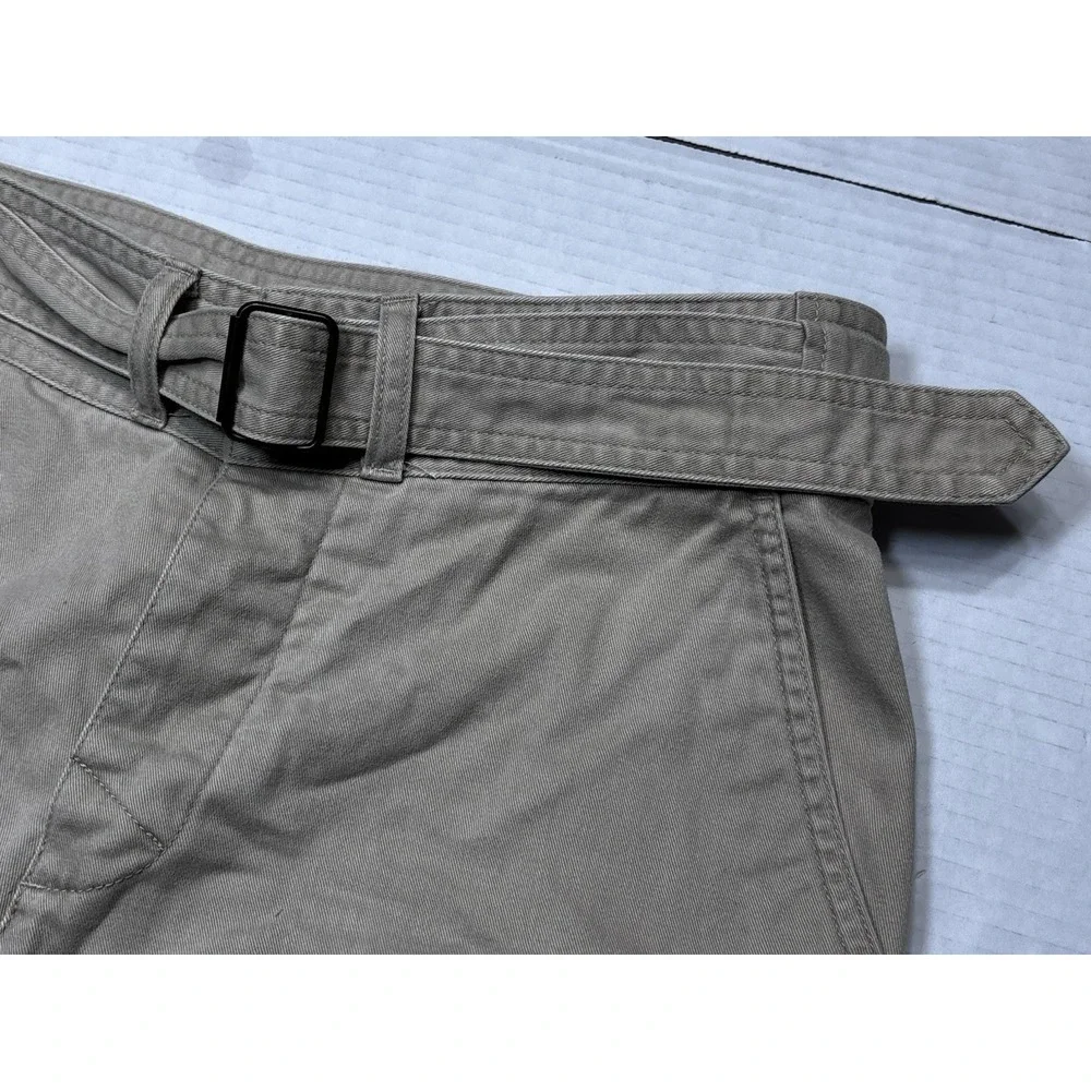 Lauren Ralph Lauren Petite Cargo Shorts 4P Tan Belted Cotton‎ Utility Safari